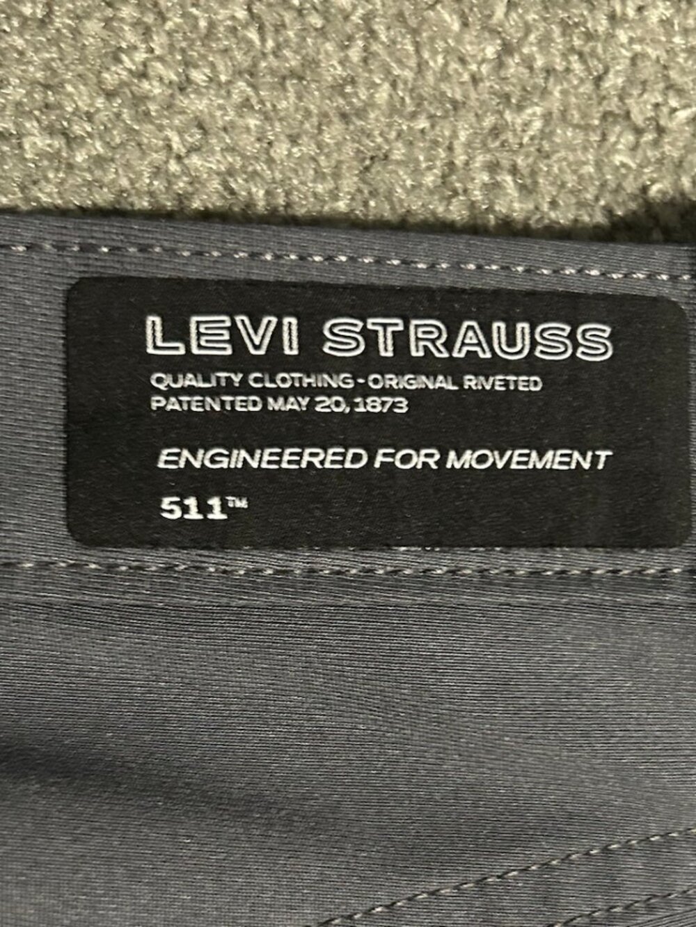 Levi's 511 Slim Tech Pants Men's Stretch Cooling UPF 50+ 31X32 (Actual: 31X31) - Picture 8 of 12